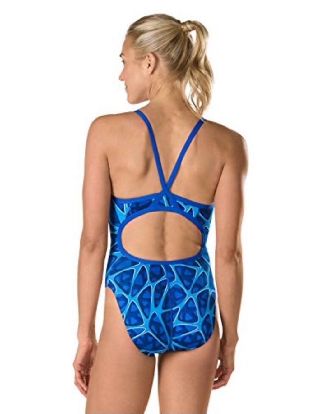 Girls Speedo “Caged Out” One-Piece Swim Suit